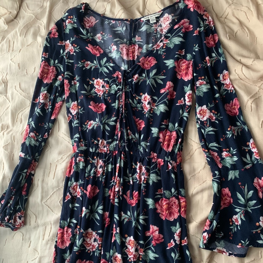 American Eagle floral romper